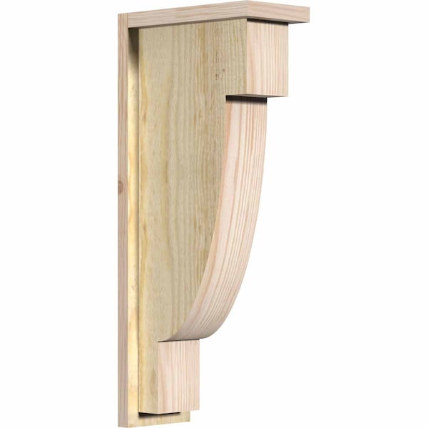 Ekena Millwork Alpine Rough Sawn Corbel w/Backplate, Douglas Fir, 6"W x 12"D x 28"H COR06X12X28ALP01RDF - main